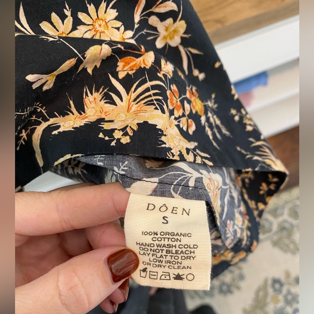 Doen Sabia shirred floral print dress- small - Picture 6 of 7